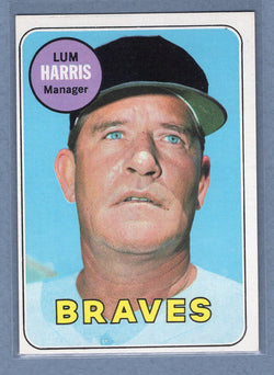 1969 Topps #196 Lum Harris (c) EX-MT  GOWABB