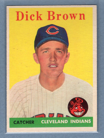 1958 Topps #456 Dick Brown (mk) (b) VG  GO501