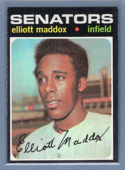 1971 Topps #11 Elliott Maddox  (a) EX-MT  GO775