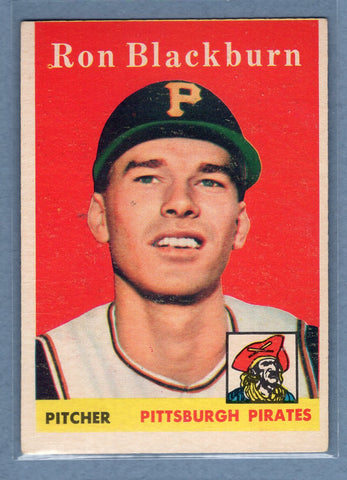 1958 Topps #459 Ron Blackburn (mk) (a) VG  GO501