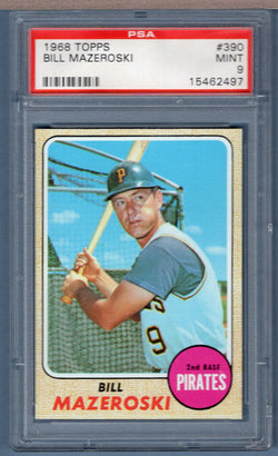 1968 Topps #390 Bill Mazeroski (15462497) PSA 9