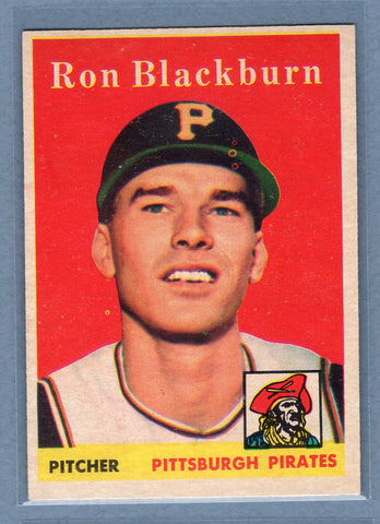 1958 Topps #459 Ron Blackburn (mk) (b) VG  GO501