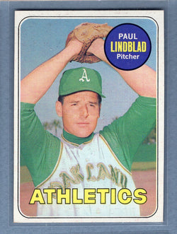 1969 Topps #449 Paul Lindblad (b) EX-MT  GOWAYY