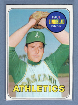 1969 Topps #449 Paul Lindblad (c) EX-MT  GOWAYY