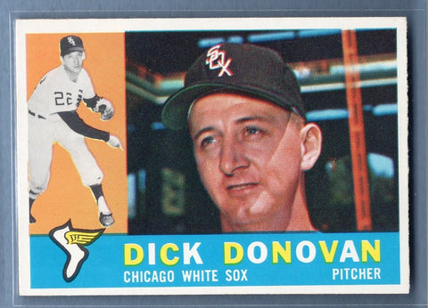 1960 Topps # 199 Dick Donovan NM High Grade Set Break
