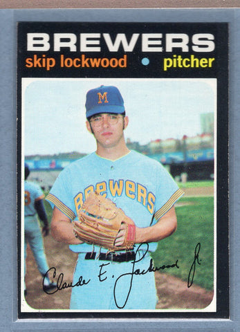 1971 Topps #433 Skip Lockwood   EX  GO550