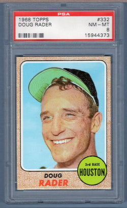 1968 Topps #332 Doug Rader (15944373) PSA 8