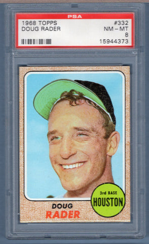 1968 Topps #332 Doug Rader (15944373) PSA 8