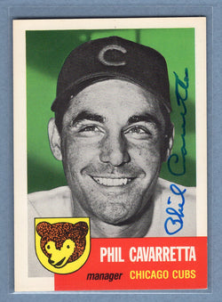 1991 Topps Archives #295 Phil Cavarretta Autograph Auto signed