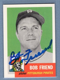 1991 Topps Archives #298 Bob Friend Autograph Auto signed