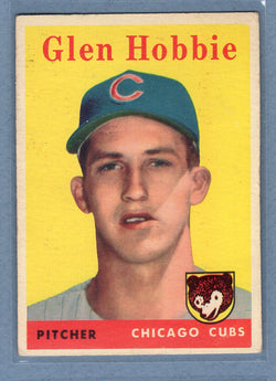 1958 Topps #467 Glen Hobbie (b) VG-EX  GO501