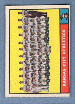 1961 Topps #297 Athletics Team EX   GO269