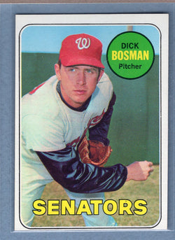 1969 Topps #607 Dick Bosman (a) EX-MT  GO700