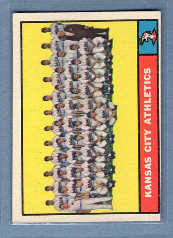 1961 Topps #297 Athletics Team EX   GO269