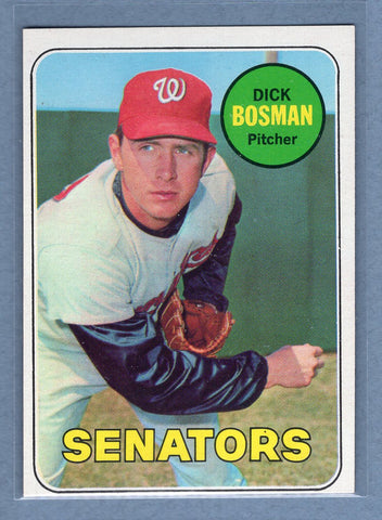 1969 Topps #607 Dick Bosman (b) EX-MT  GO700
