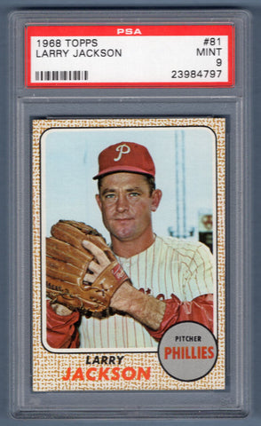 1968 Topps #81 Larry Jackson (23984797) PSA 9