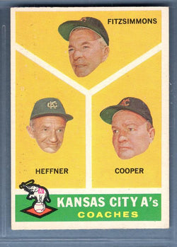 1960 Topps #462 A's Coaches EX-MT  Set Break C