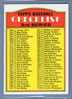 1972 Topps #251 3rd Series Checklist (264-394)  (d) EX-MT  GO544