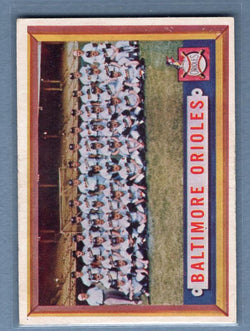 1957 Topps #251 Orioles Team EX   GO100