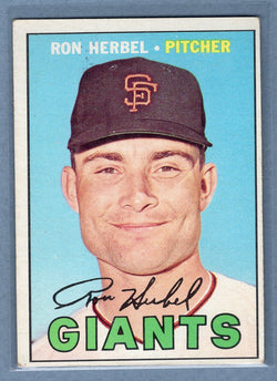 1967 Topps #156 Ron Herbel EX  GO301