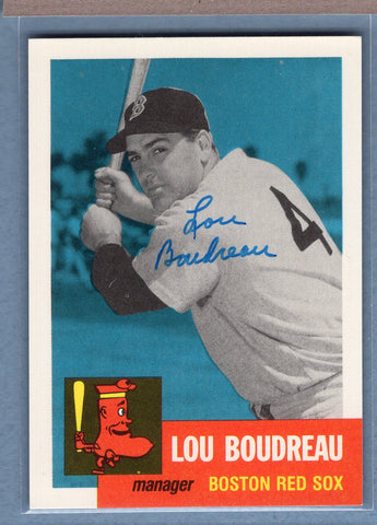1991 Topps Archives #304 Lou Boudreau Autograph Auto signed