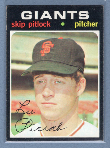 1971 Topps #19 Skip Pitlock  (b) EX-MT  GO775