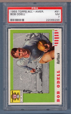 1955 Topps All American  #91 BOB ODELL (22069296) PSA 7