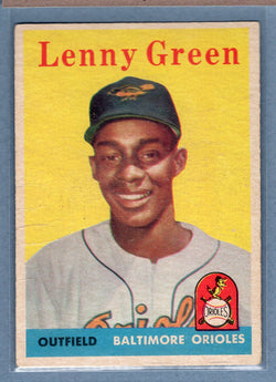 1958 Topps #471 Lenny Green (mk) (b) G-VG  GO501
