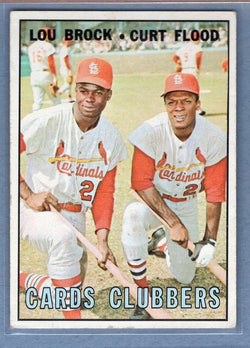 1967 Topps #63 Cards Clubbers (Brock, etc.) EX   GO415