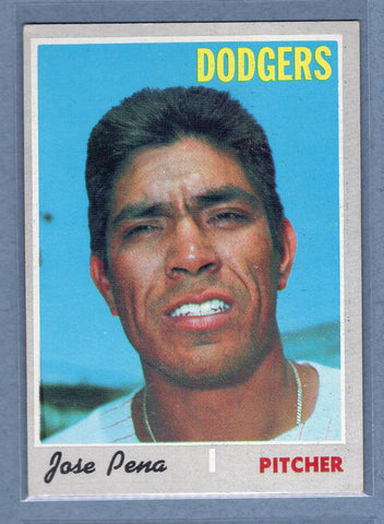 1970 Topps #523 Jose Pena  EX-MT  GO695