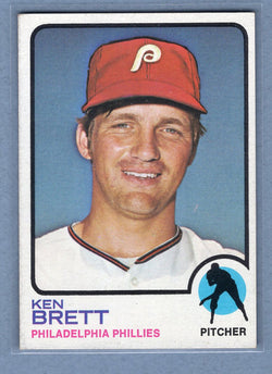 1973 Topps #444 Ken Brett  EX-MT  GO443