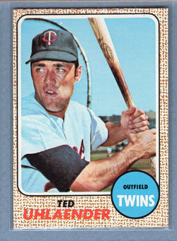 1968 Topps #28 Ted Uhlaender (b)EX-MT  GO507