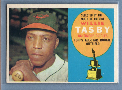1960 Topps #322 Willie Tasby EX-MT  GO252