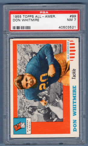 1955 Topps All American  #99 DON WHITMIRE (40503521) PSA 7
