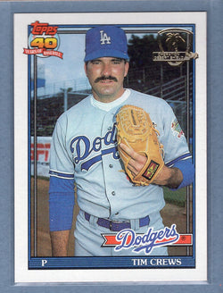 1991 Topps Desert Shield #737 Tim Crews  NM  GO600