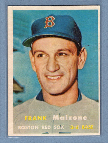 1957 Topps #355 Frank Malzone (c) EX-MT  GO121