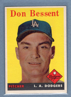 1958 Topps #401 Don Bessent (mk) VG  GO501