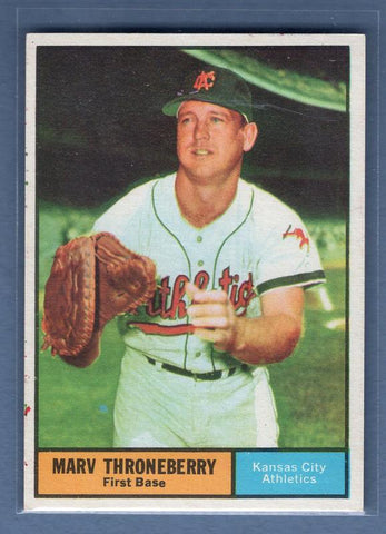 1961 Topps #57 Marv Throneberry(3) NM GO220