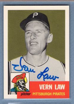 1991 Topps Archives #324 Vern Law Autograph Auto signed