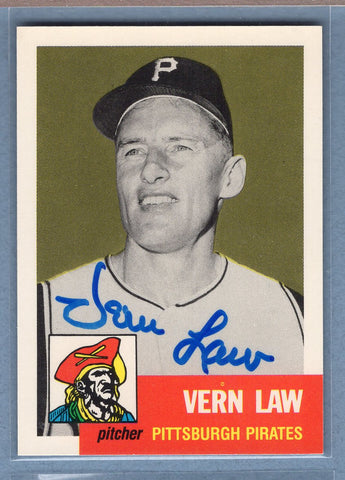 1991 Topps Archives #324 Vern Law Autograph Auto signed