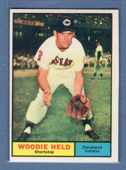 1961 Topps #60 Woodie Held(1) NM GO220