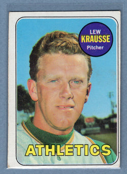 1969 Topps #23 Lew Krausse  VG-EX  GO501