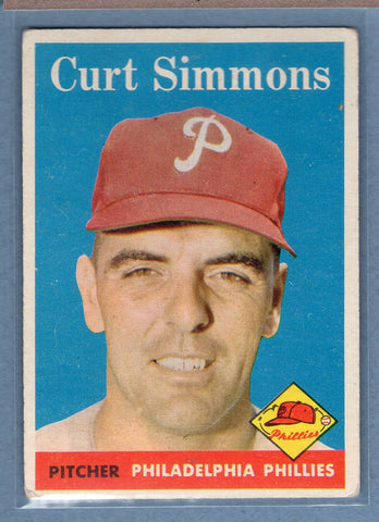 1958 Topps #404 Curt Simmons  VG  GO501