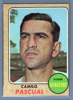 1968 Topps 395 Camilo Pascual VG-EX SET BREAK