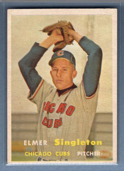 1957 Topps #378 Elmer Singleton EX   GO100