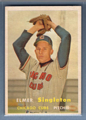 1957 Topps #378 Elmer Singleton EX   GO100