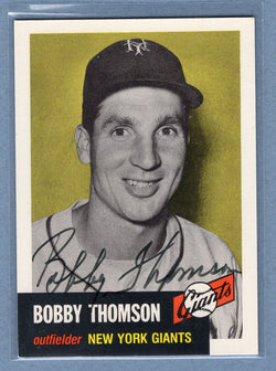 1991 Topps Archives #330 Bobby Thomson Autograph Auto signed