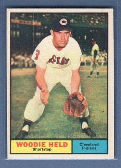1961 Topps #60 Woodie Held(3) NM GO220
