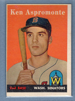 1958 Topps #405 Ken Aspromonte (st) (b) VG-EX  GO501