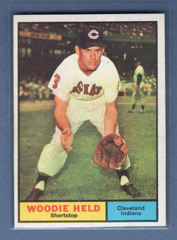 1961 Topps #60 Woodie Held(4) NM GO220